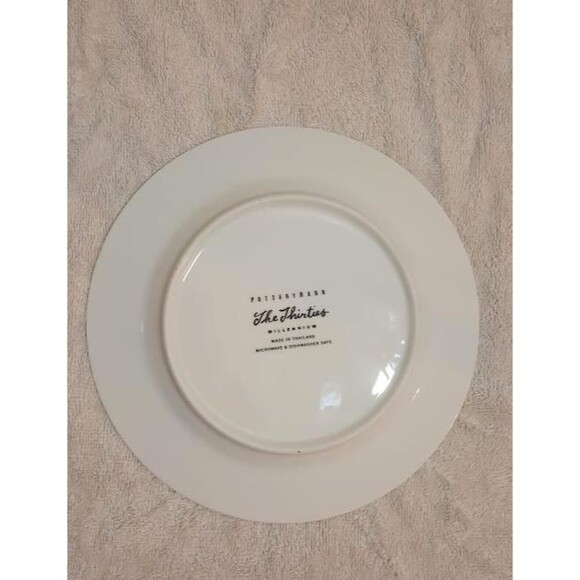 Pottery Barn Plate 8 1/4" The Thirties Salad Dessert Birthday Decade - Picture 2 of 2